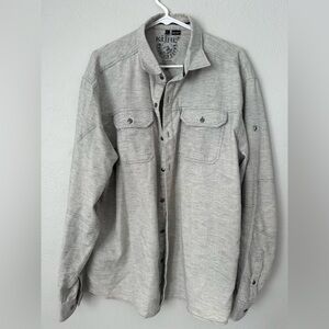 Kuhl Light Gray Button Up Shirt
